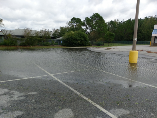 Ocean Galley parking lot flood